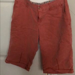 Salmon colored horny toad bermudas, 8